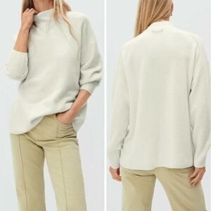 Everlane The Cozy Stretch Pullover Sweater Wool Yak Minimalist Capsule Canvas S‎
